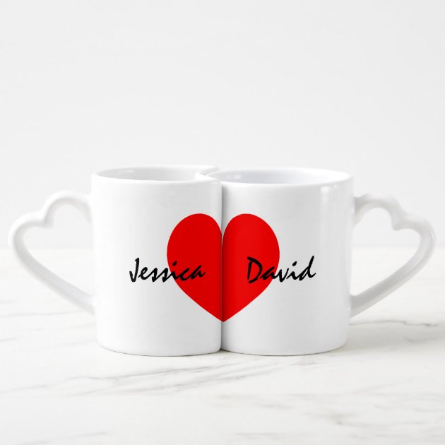 Personalized Couple Name Mug Wedding Lovely Gifts Inner Color White Magic Mug 