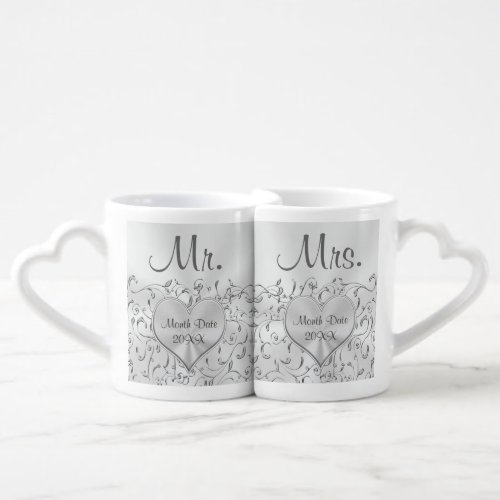 Personalized Lovers Mugs Gifts for Bride and Groom