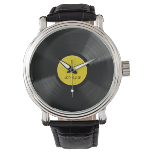 Personalized LP Vinyl Record Watch