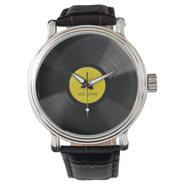 Personalized LP Vinyl Record Watch (Front)