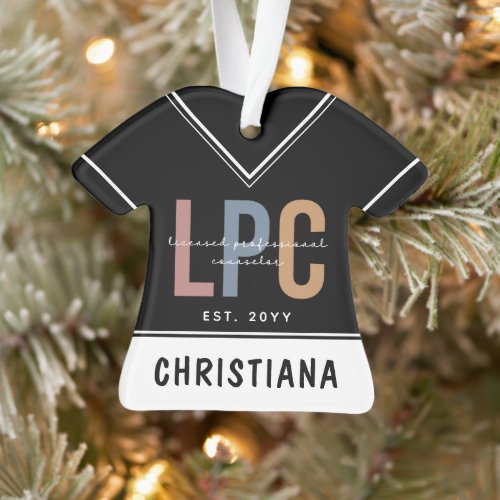 Personalized LPC Licensed Professional Counselor Ornament