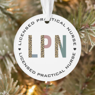 Personalized LPN Licensed Practical Nurse Ornament