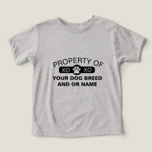Personalized LT Property of [Dog Breed/Name] Toddler T-shirt