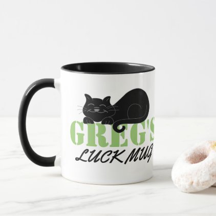 Personalized luck wisher mug. mug