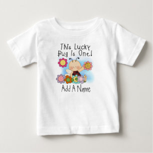 Personalized Lucky Bug First Birthday Tshirt