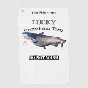 Personalized Lucky Catfish Fishing Towel
