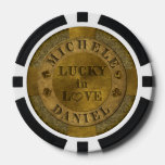 Personalized Lucky In Love Las Vegas Poker Chips at Zazzle