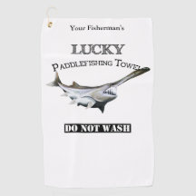 Personalized Lucky Paddlefish Fishing Towel