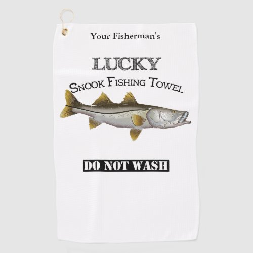 Personalized Lucky Snook Fishing Towel