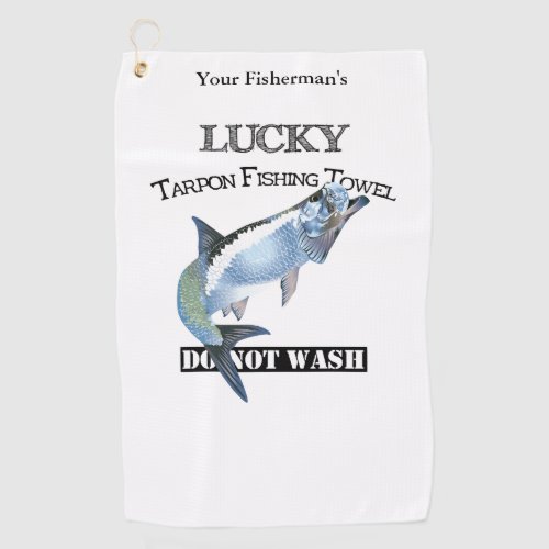 Personalized Lucky Tarpon Fishing Towel