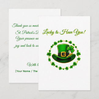 Personalized Lucky to Have You Card