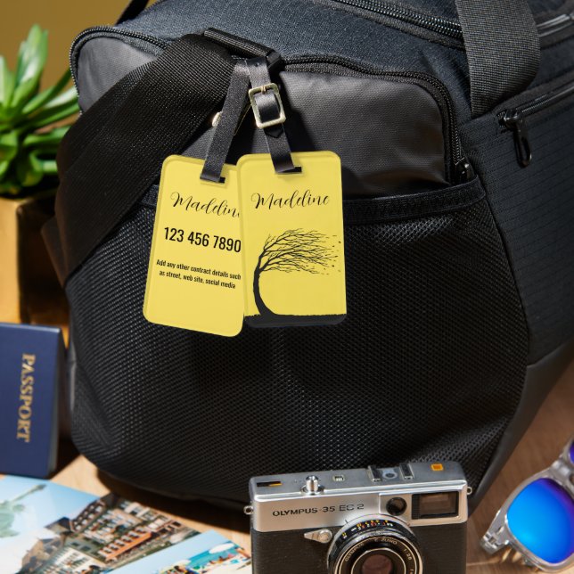 Personalized Luggage Tag (Front & Back)