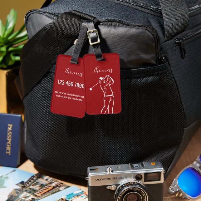 Personalized Luggage Tag (Front & Back)