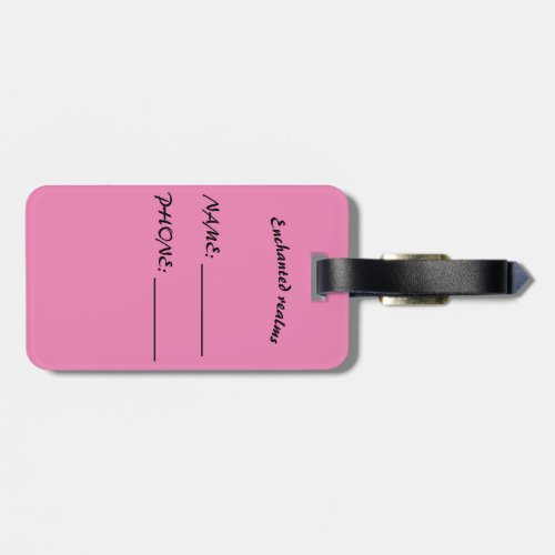 Personalized Luggage Tag Enchanted Realms 