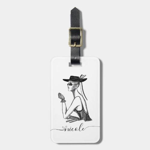 Personalized Luggage Tag Girl