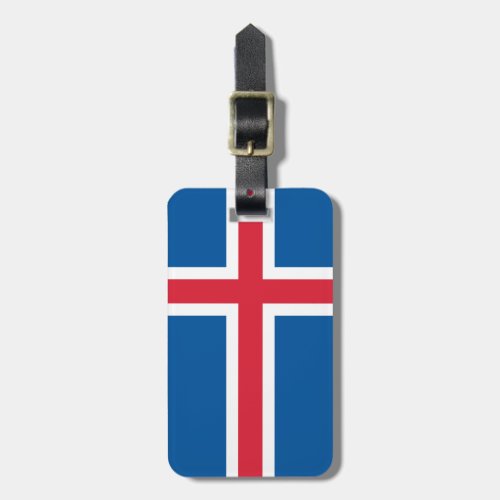 Personalized luggage tag _ Iceland flag