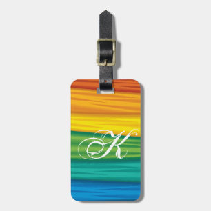 Personalized Luggage Tag lgbtq rainbow flag lesbia