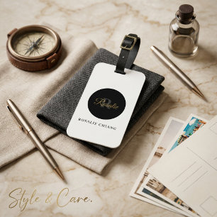 Personalized Luggage Tag – Name, Title & Initials