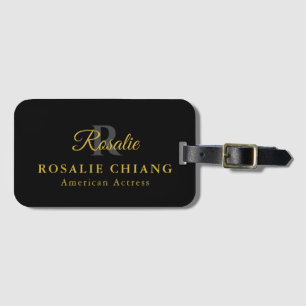 Personalized Luggage Tag – Name, Title & Monogram
