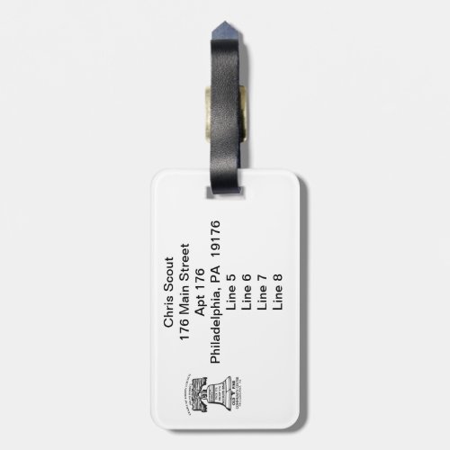 Personalized Luggage Tag Style A _ 176