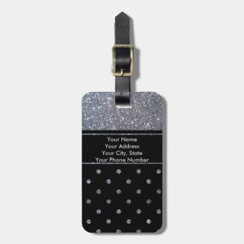 Personalized Luggage Tag W/ Leather Strap by ChickieDesignsBags at Zazzle