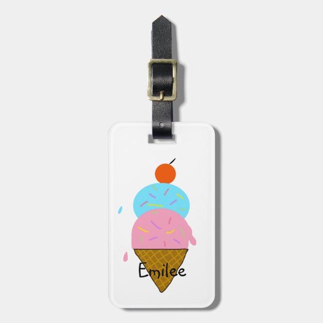 Personalized Luggage Tags for Kids (Front Vertical)