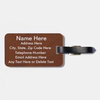 Personalized Luggage Tags for Men and Boys