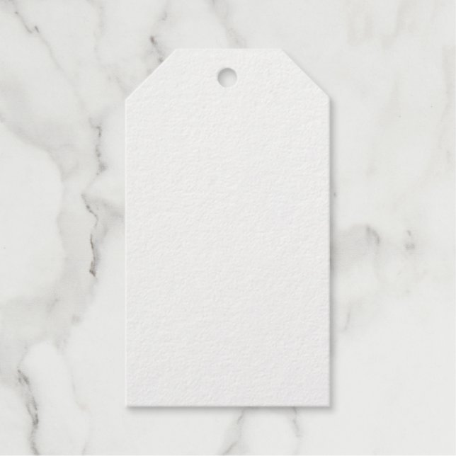 Personalized Luggage White Foil Gift Tags (Front)