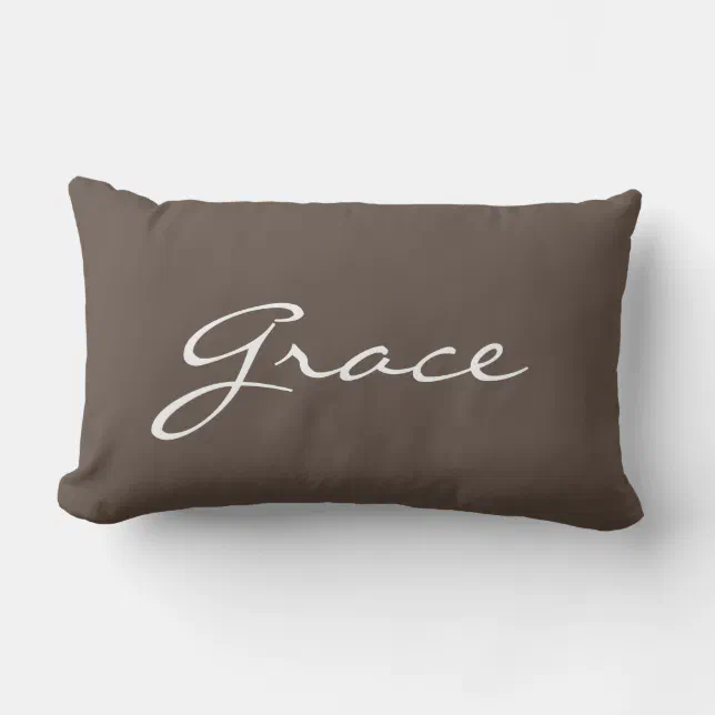 Personalized Lumbar Throw Pillow Zazzle