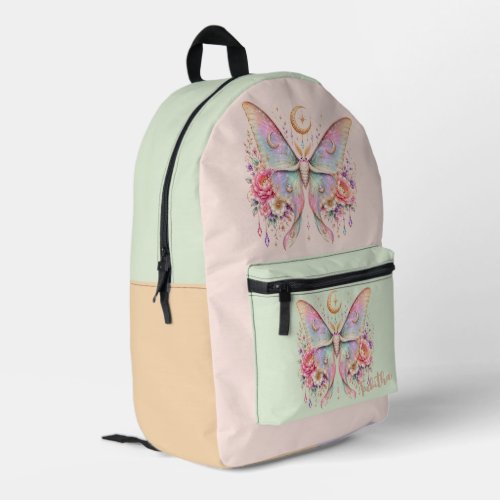 Personalized Luna Moth Backpack