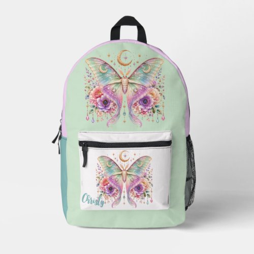 Personalized Luna Moth Backpack