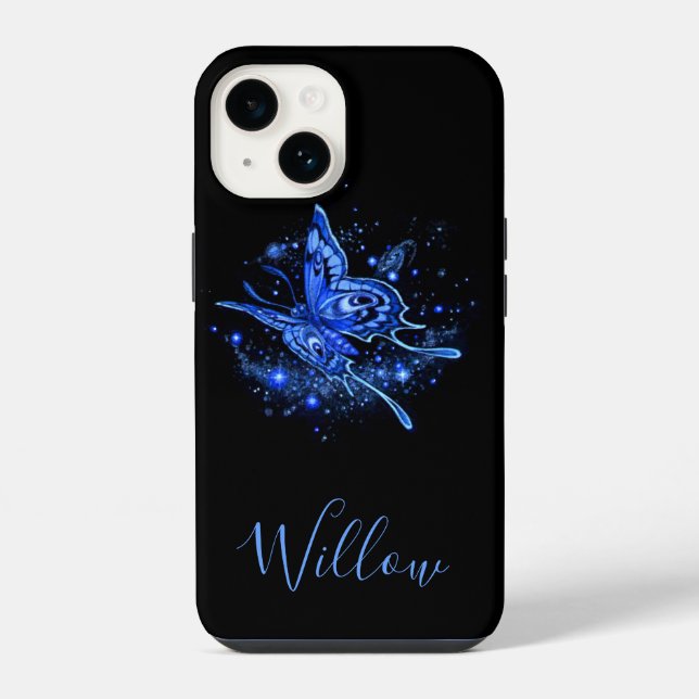 Personalized Lunar Moth  Iphone Case (Back)