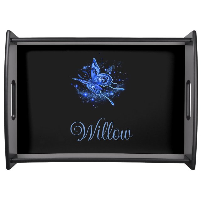 Personalized Lunar Moth  Serving Tray (Front)