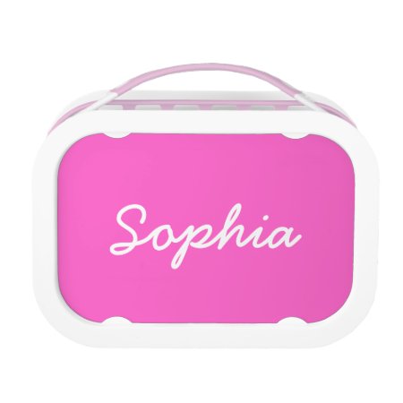 Personalized Lunch Box For Girls | Pink