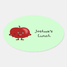Personalized Lunch Labels: Apple