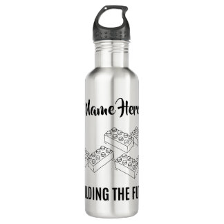 Personalized Lunchkins Building Bricks Lunch Box Stainless Steel Water Bottle