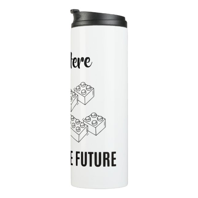 Personalized Lunchkins Building Bricks Lunch Box Thermal Tumbler (Rotated Right)