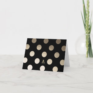Personalized   Luxe Dots Stationery Note Card
