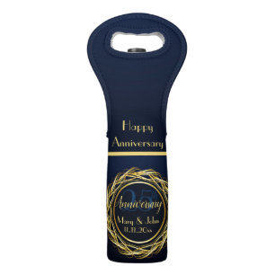 Personalized luxury Anniversary Wine Bag