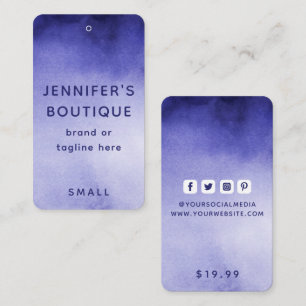 Personalized Luxury Boutique Price Branding Calling Card