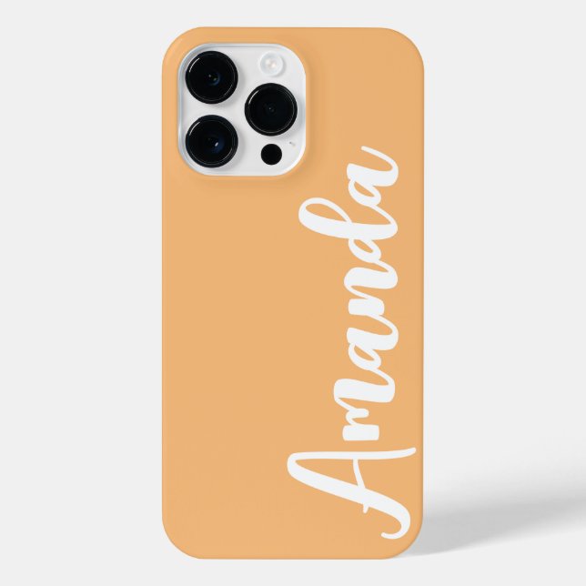 Personalized Luxury Custom Name Monogram iPhone  Case (Back)