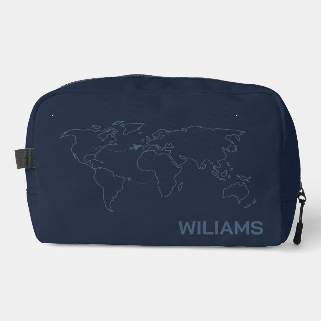 Personalized Luxury Deluxe Travel Kit Dopp Kit (Front)