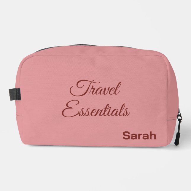 Personalized Luxury Deluxe Travel Kit Dopp Kit (Front)