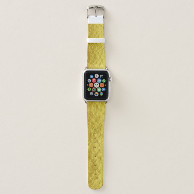 Personalized luxury golden foil apple watch band (Front)