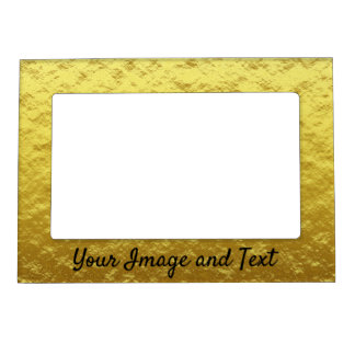 Personalized luxury golden foil magnetic frame