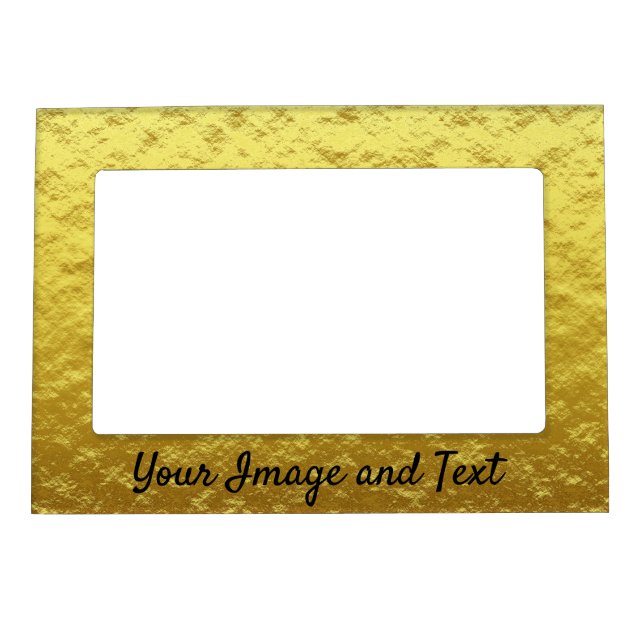 Personalized luxury golden foil magnetic frame (Front)
