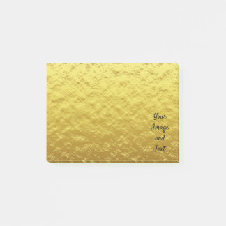 Personalized luxury golden foil post-it notes