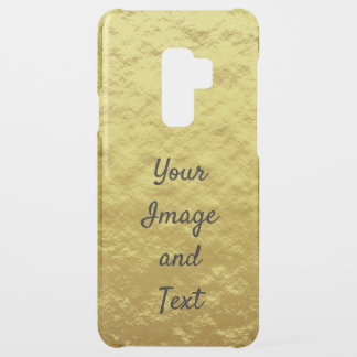 Personalized luxury golden foil uncommon samsung galaxy s9 plus case
