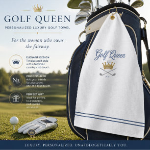 Personalized Luxury Golf Towel GOLF QUEEN