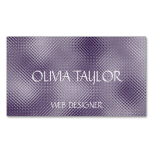 Personalized luxury metallic pattern foil business card magnet